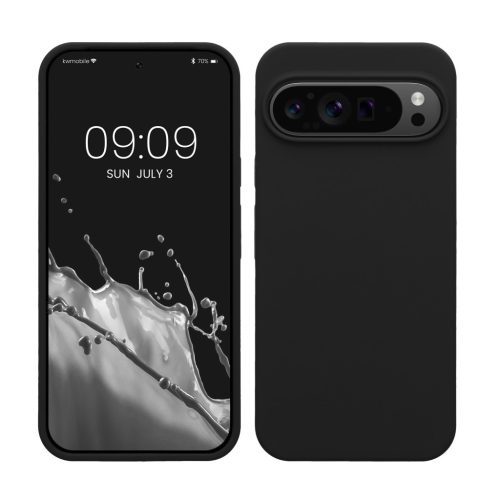 Θήκη Kwmobile για Google Pixel 9 Pro XL, Μαύρη, Σιλικόνη, KWM000020PV004C
