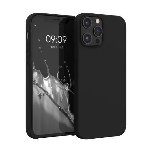 Θήκη Kwmobile για Apple iPhone 12 Pro Max, Μαύρη, Σιλικόνη, KWM000011JR083C