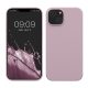 Θήκη Kwmobile για Apple iPhone 14, Ανοιχτό Μωβ, Σιλικόνη, KWM000016NI047C
