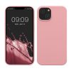 Θήκη Kwmobile για Apple iPhone 14, Ανοιχτό ροζ, Σιλικόνη, KWM000016NI048C