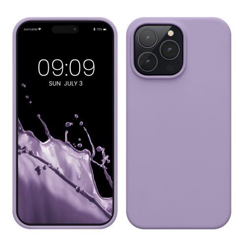 Θήκη Kwmobile για Apple iPhone 14 Pro Max, Μωβ, Σιλικόνη, KWM000016NL043C