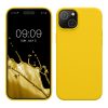 Θήκη Kwmobile για Apple iPhone 15 Plus, Κίτρινη, Σιλικόνη, KWM000020CB007C
