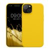 Θήκη Kwmobile για Apple iPhone 15 Plus, Κίτρινη, Σιλικόνη, KWM000020CB007C