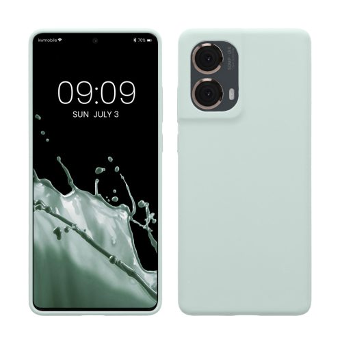 Θήκη Kwmobile για Motorola Moto G85, Ανοιχτό Πράσινο, Σιλικόνη, KWM000022TR004C