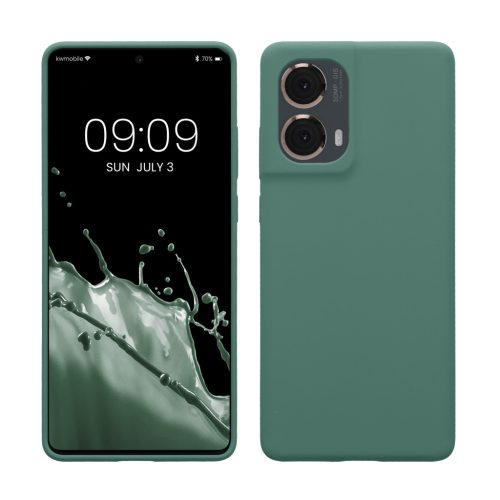 Θήκη Kwmobile για Motorola Moto G85, Πράσινη, Σιλικόνη, KWM000022TR005C