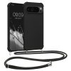 Θήκη Kwmobile με κορδόνι για Google Pixel 9/Pixel 9 Pro, μαύρη, σιλικόνη, KWM000020PY001C