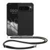Θήκη Kwmobile με κορδόνι για Google Pixel 9/Pixel 9 Pro, μαύρη, σιλικόνη, KWM000020PY001C