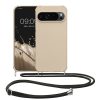 Θήκη Kwmobile με κορδόνι για Google Pixel 9/Pixel 9 Pro, Κρεμ, Σιλικόνη, KWM000020PY002C