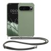 Θήκη Kwmobile με κορδόνι για Google Pixel 9/Pixel 9 Pro, ανοιχτό πράσινο, σιλικόνη, KWM000020PY003C