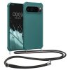 Θήκη Kwmobile με κορδόνι για Google Pixel 9/Pixel 9 Pro, Πράσινη, Σιλικόνη, KWM000020PY005C