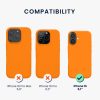 Θήκη Kwmobile για Apple iPhone 16, Πορτοκαλί, Σιλικόνη, KWM000022TU007C