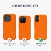 Θήκη Kwmobile για Apple iPhone 16 Plus, Πορτοκαλί, Σιλικόνη, KWM000022TV002C