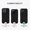 Θήκη Kwmobile για Apple iPhone 16 Plus, Μαύρη, Σιλικόνη, KWM000022TV005C