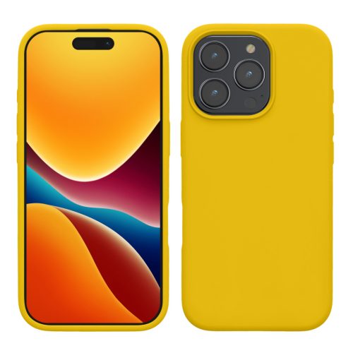 Θήκη Kwmobile για Apple iPhone 16 Pro Max, Κίτρινη, Σιλικόνη, KWM000022TX001C