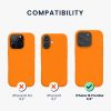 Θήκη Kwmobile για Apple iPhone 16 Pro Max, Πορτοκαλί, Σιλικόνη, KWM000022TX008C