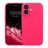 Θήκη Kwmobile για Apple iPhone 16, Ροζ, Σιλικόνη, KWM000022TY001C