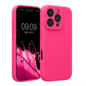   Θήκη Kwmobile για Apple iPhone 16 Pro, Ροζ, Σιλικόνη, KWM000022TZ001C