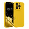 Θήκη Kwmobile για Apple iPhone 16 Pro, Κίτρινη, Σιλικόνη, KWM000022TZ002C