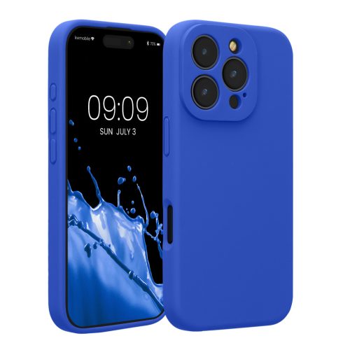 Θήκη Kwmobile για Apple iPhone 16 Pro, Μπλε, Σιλικόνη, KWM000022TZ004C