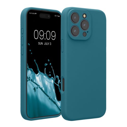 Θήκη Kwmobile για Apple iPhone 16 Pro Max, Μπλε, Σιλικόνη, KWM000022UA003C