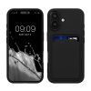 Θήκη Kwmobile για Apple iPhone 16, Μαύρη, Σιλικόνη, KWM000022UF001C