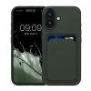 Θήκη Kwmobile για Apple iPhone 16, Σκούρο πράσινο, Σιλικόνη, KWM000022UF002C
