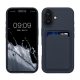Θήκη Kwmobile για Apple iPhone 16, Σκούρο μπλε, Σιλικόνη, KWM000022UF004C