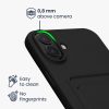 Θήκη Kwmobile για Apple iPhone 16 Plus, Μαύρη, Σιλικόνη, KWM000022UG001C