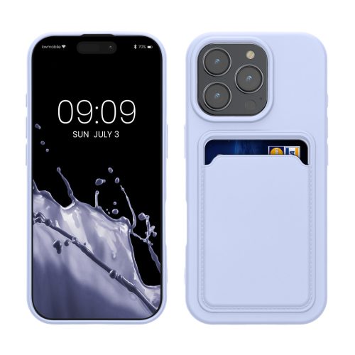 Θήκη Kwmobile για Apple iPhone 16 Pro, Μπλε, Σιλικόνη, KWM000022UH003C