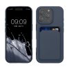 Θήκη Kwmobile για Apple iPhone 16 Pro, Σκούρο μπλε, Σιλικόνη, KWM000022UH004C