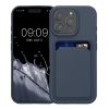 Θήκη Kwmobile για Apple iPhone 16 Pro, Σκούρο μπλε, Σιλικόνη, KWM000022UH004C