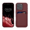 Θήκη Kwmobile για Apple iPhone 16 Pro, Σκούρο Κόκκινο, Σιλικόνη, KWM000022UH006C