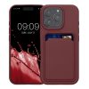 Θήκη Kwmobile για Apple iPhone 16 Pro, Σκούρο Κόκκινο, Σιλικόνη, KWM000022UH006C