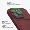Θήκη Kwmobile για Apple iPhone 16 Pro, Σκούρο Κόκκινο, Σιλικόνη, KWM000022UH006C
