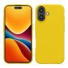 Θήκη Kwmobile για Apple iPhone 16, Κίτρινη, Σιλικόνη, KWM000022UJ002C