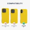 Θήκη Kwmobile για Apple iPhone 16, Κίτρινη, Σιλικόνη, KWM000022UJ002C