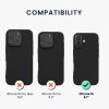 Θήκη Kwmobile για Apple iPhone 16, Μαύρη, Σιλικόνη, KWM000022UJ003C