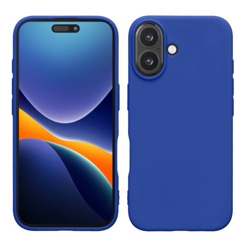 Θήκη Kwmobile για Apple iPhone 16, Μπλε, Σιλικόνη, KWM000022UJ004C