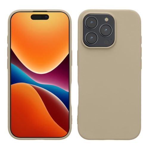 Θήκη Kwmobile για Apple iPhone 16 Pro Max, Κρεμ, Σιλικόνη, KWM000022UL005C