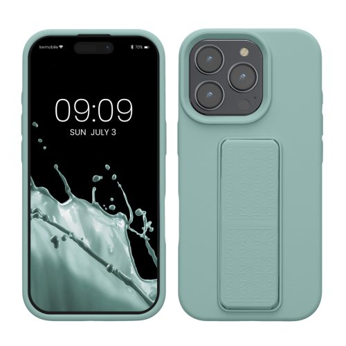 Θήκη Kwmobile για Apple iPhone 16 Pro, ανοιχτό πράσινο, σιλικόνη, KWM000022UN002C