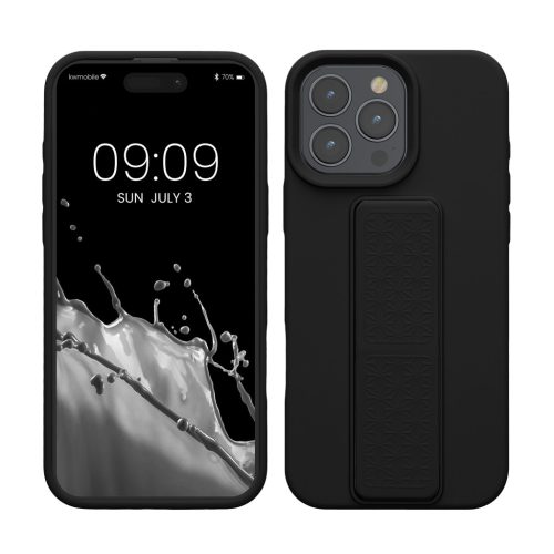 Θήκη Kwmobile για Apple iPhone 16 Pro Max, Μαύρη, Σιλικόνη, KWM000022UO003C