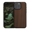 Θήκη Kwmobile για Apple iPhone 16 Pro Max, Καφέ, Ξύλο/Σιλικόνη, KWM000022UR001C