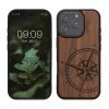 Θήκη Kwmobile για Apple iPhone 16 Pro, Καφέ, Ξύλινη/Σιλικόνη, KWM000022UT001C