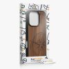 Θήκη Kwmobile για Apple iPhone 16 Pro, Καφέ, Ξύλινη/Σιλικόνη, KWM000022UT001C