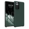 Θήκη Kwmobile για Xiaomi Redmi Note 10 Pro, Σκούρο πράσινο, Σιλικόνη, KWM000012OI010C
