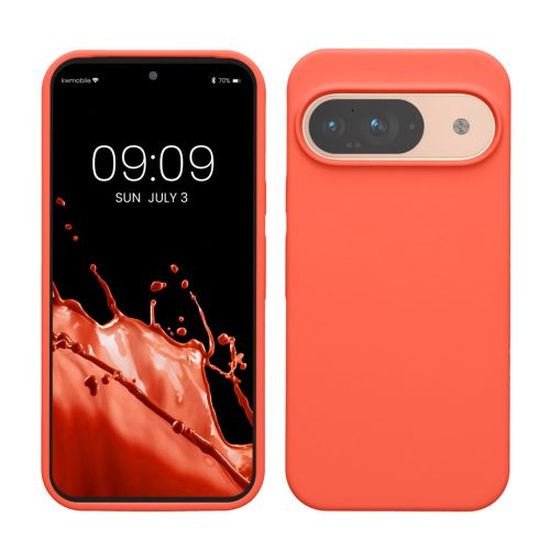 Θήκη Kwmobile για Google Pixel 9/Pixel 9 Pro, ροζ, σιλικόνη, KWM000020PI020C