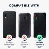 Σετ θήκης και προστατευτικής μεμβράνης Kwmobile για Samsung Galaxy Xcover 5, μαύρη, οικολογικό δέρμα/σιλικόνη, KWM000021UY001C