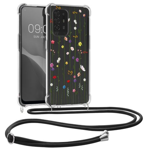 Θήκη Kwmobile με κορδόνι για OPPO A94 5G, Πολύχρωμη, Σιλικόνη, KWM000017NI002C