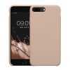 Θήκη Kwmobile για Apple iPhone 8 Plus/iPhone 7 Plus, Κρεμ, Σιλικόνη, KWM0000087L104C
