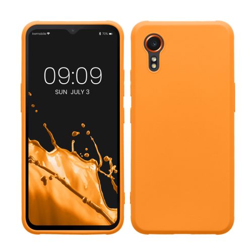 Θήκη Kwmobile για Samsung Galaxy Xcover 7, Πορτοκαλί, Σιλικόνη, KWM000021VH005C